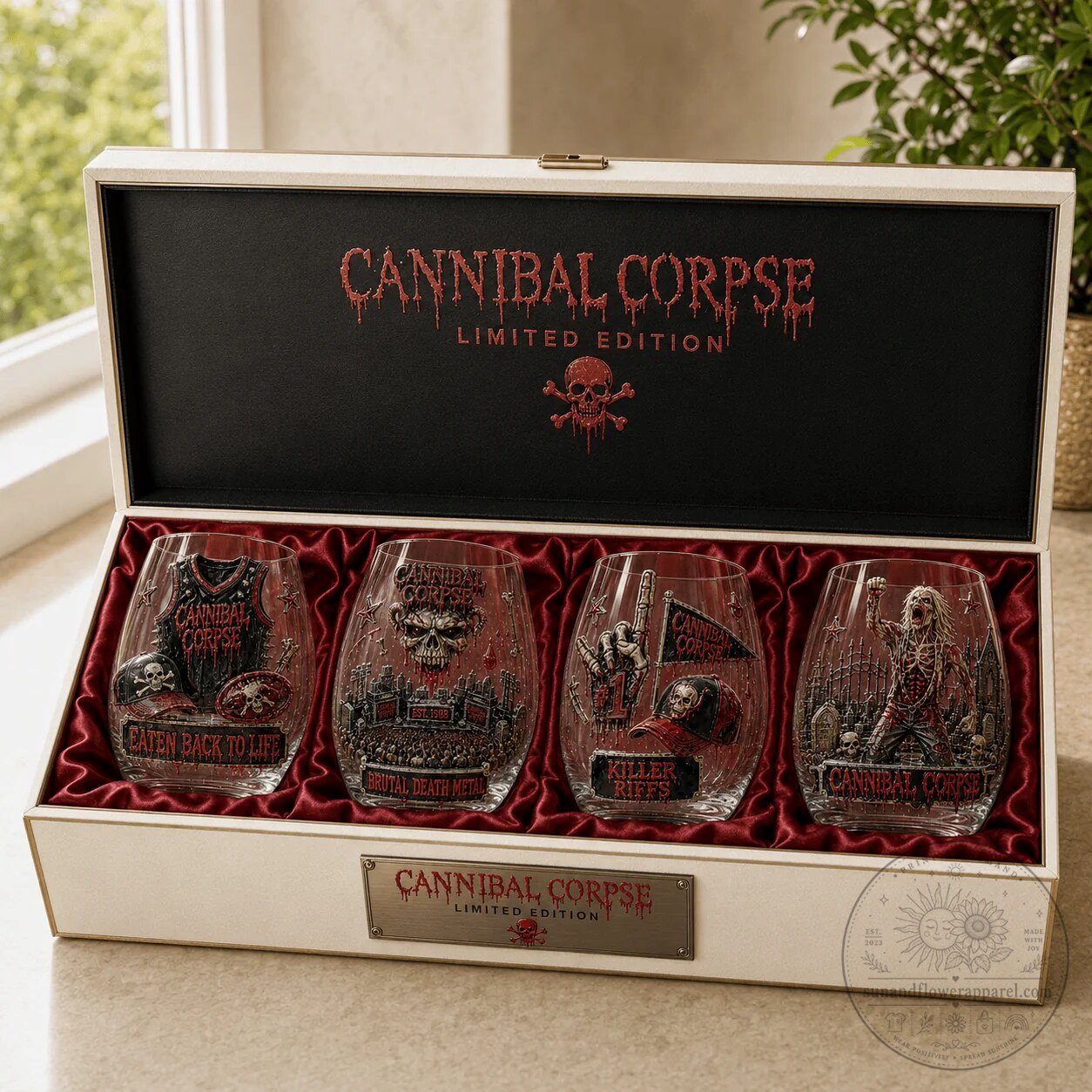 Cannibal Corpse Brutal Death Metal Band Stemless Wine Glass 7 Cannibal Corpse Brutal Death Metal Band Stemless Wine Glass