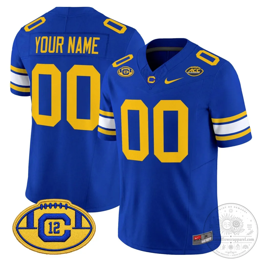 California Golden Bears Custom Royal Blue Football Jersey California Golden Bears Custom Royal Blue Football Jersey