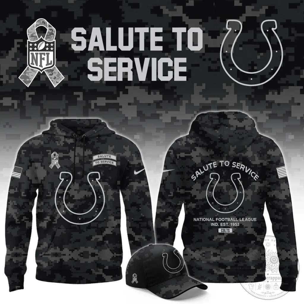 Indianapolis Colts National Football League Salute To Service Camouflage Hoodie Indianapolis Colts National Football League Salute To Service Camouflage Hoodie