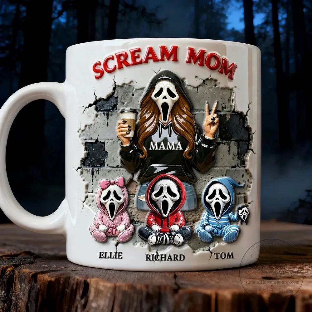 Scream Mom Ghostface Personalized Coffee Mug