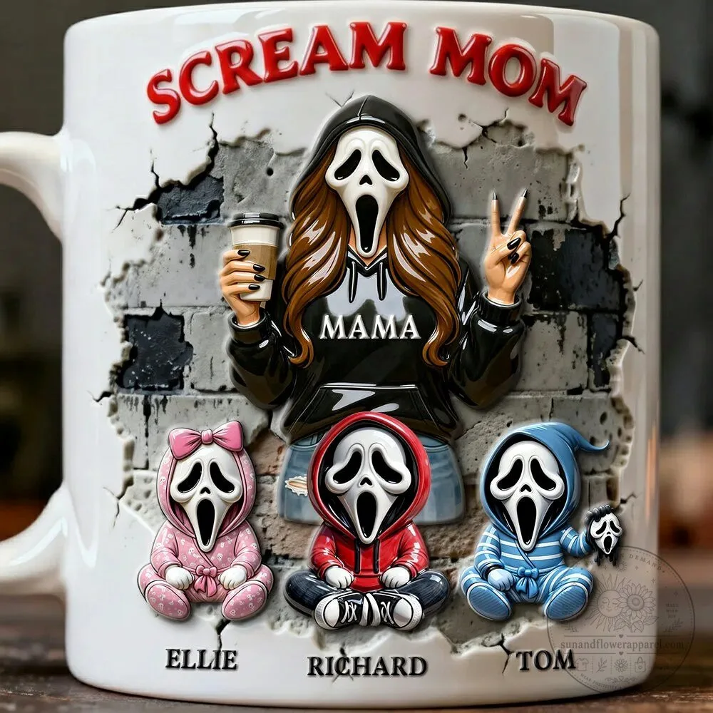Scream Mom Ghostface Personalized Coffee Mug 6 Scream Mom Ghostface Personalized Coffee Mug