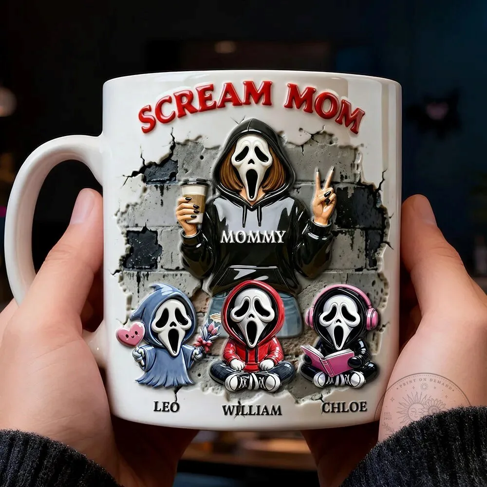 Scream Mom Ghostface Personalized Coffee Mug 7 Scream Mom Ghostface Personalized Coffee Mug