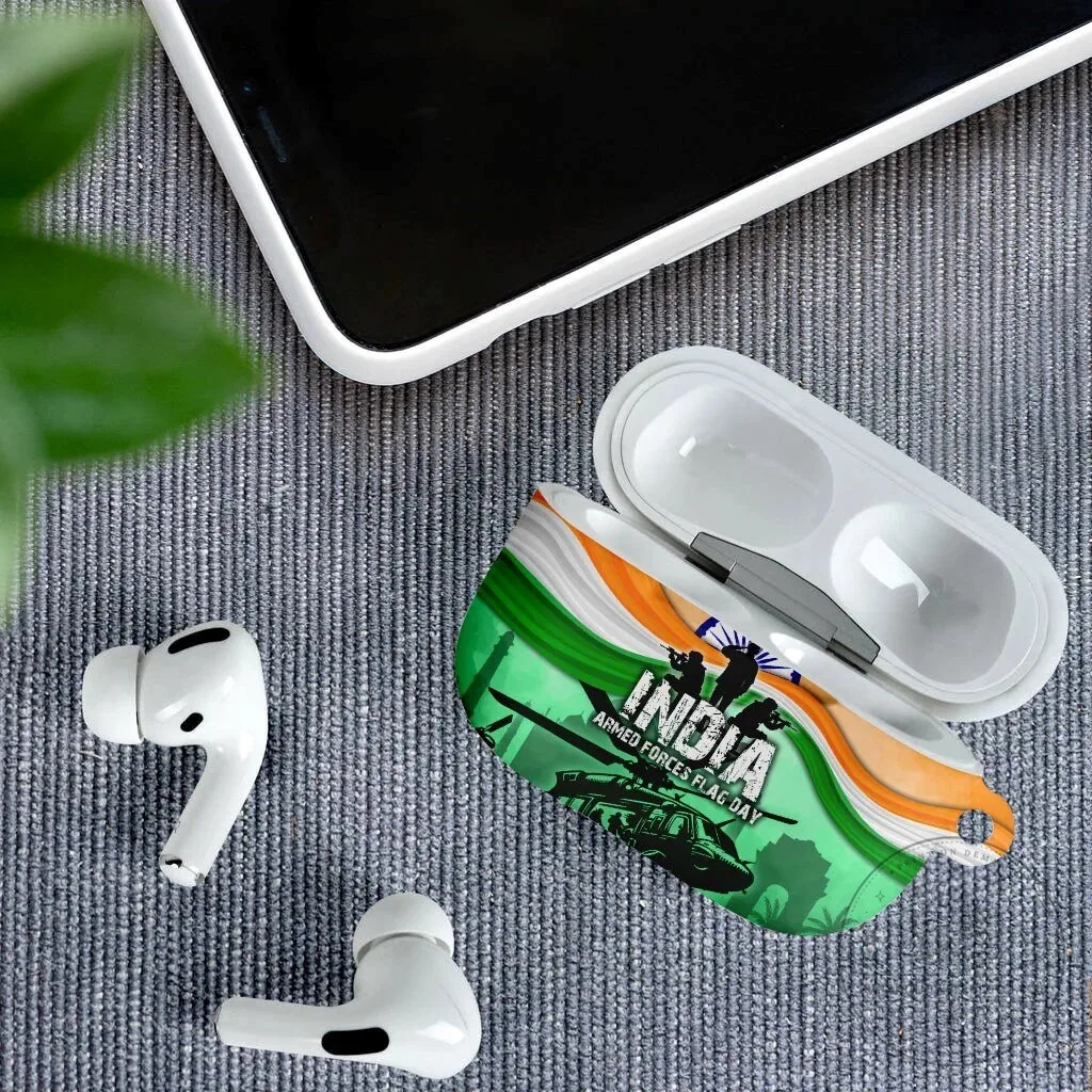 India Armed Forces Flag Day Patriotic Indian Military AirPods Case 11 India Armed Forces Flag Day Patriotic Indian Military AirPods Case