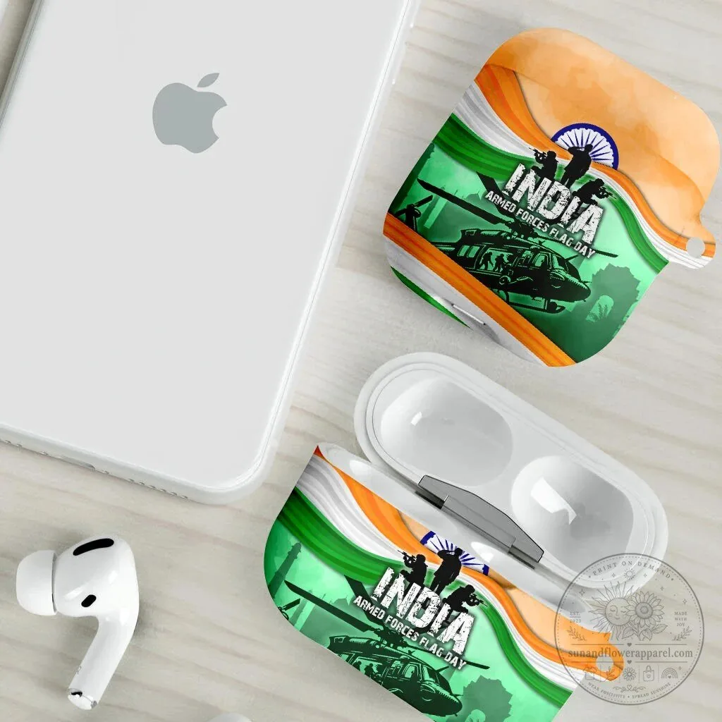 India Armed Forces Flag Day Patriotic Indian Military AirPods Case 12 India Armed Forces Flag Day Patriotic Indian Military AirPods Case