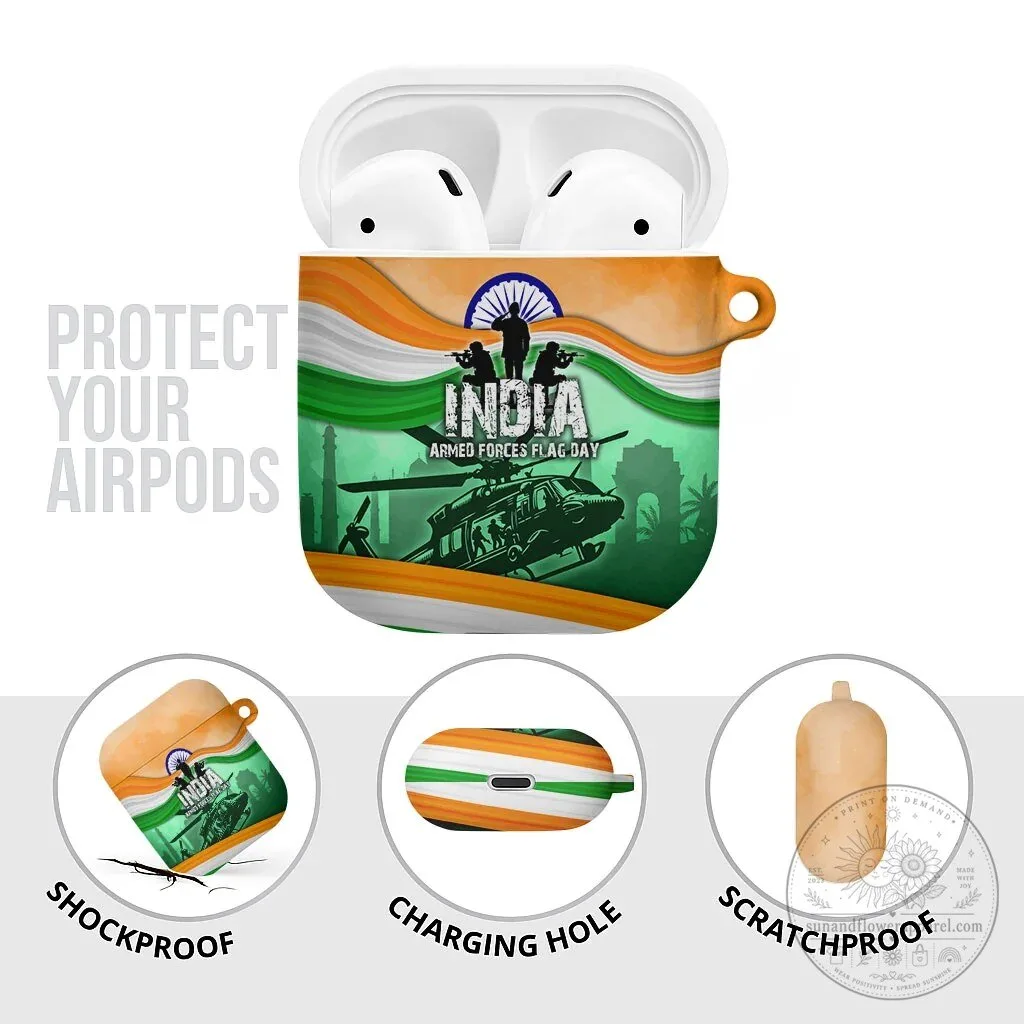 India Armed Forces Flag Day Patriotic Indian Military AirPods Case 13 India Armed Forces Flag Day Patriotic Indian Military AirPods Case