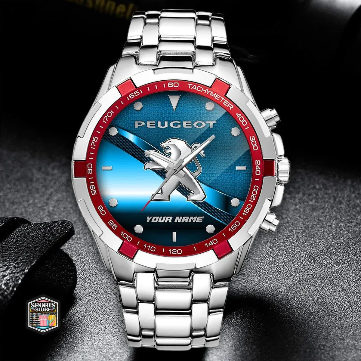 Elegant Stainless Steel Watch with Custom Name by Peugeot - Fashionable Design 12 Elegant Stainless Steel Watch with Custom Name by Peugeot - Fashionable Design