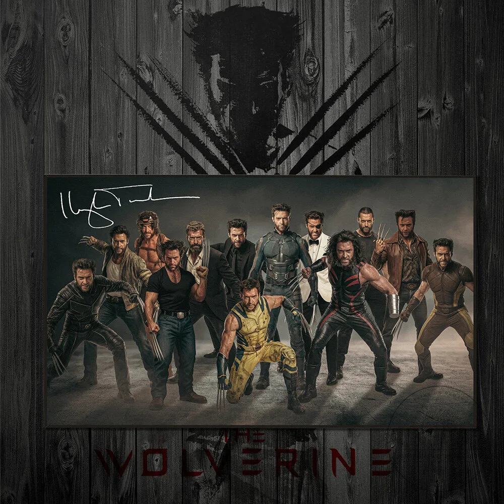 Hugh Jackman Wolverine Multiverse Signature X-Men Movie Poster Wall Art 9 Hugh Jackman Wolverine Multiverse Signature X-Men Movie Poster Wall Art