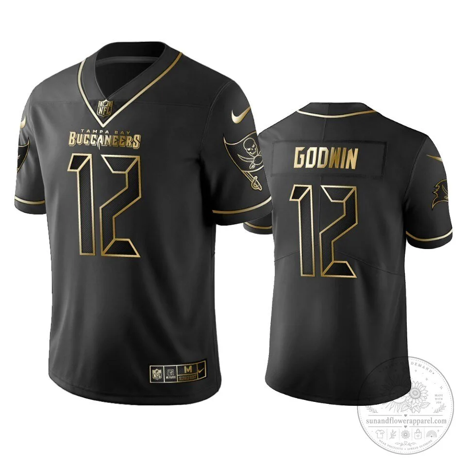 Chris Godwin Tampa Bay Buccaneers Black Golden Football Jersey