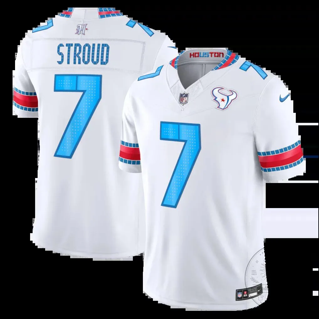 Houston Texans C.J. Stroud White Game Football Jersey