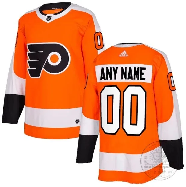Philadelphia Flyers Orange and White NHL Hockey Jersey 3 Philadelphia Flyers Orange and White NHL Hockey Jersey