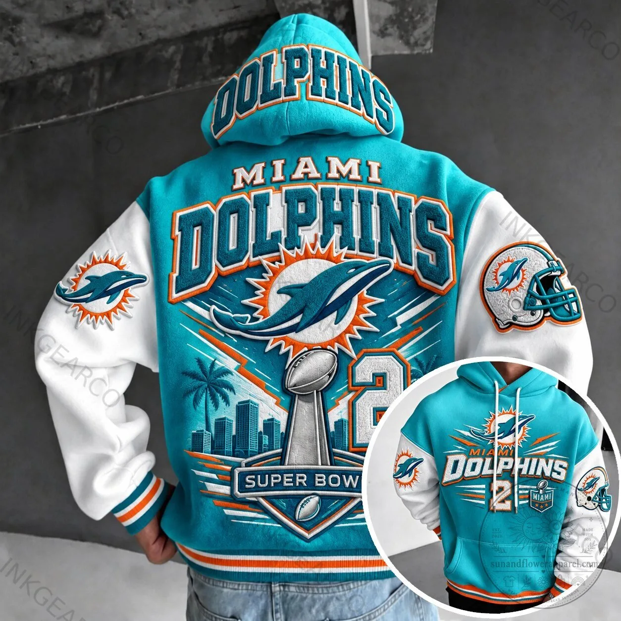 Miami Dolphins Super Bowl 2023 Champions Football Team Hoodie