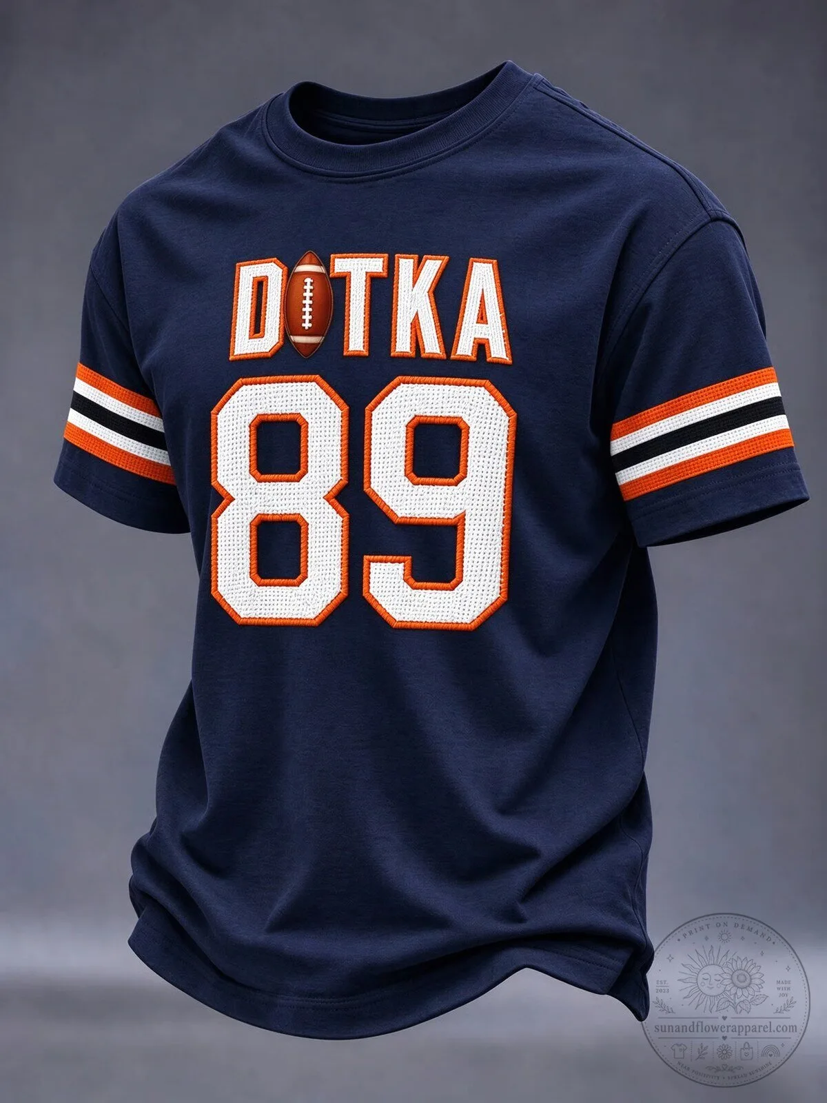 Mike Ditka 89 Chicago Bears Football Team Number Short-Sleeve T-Shirt