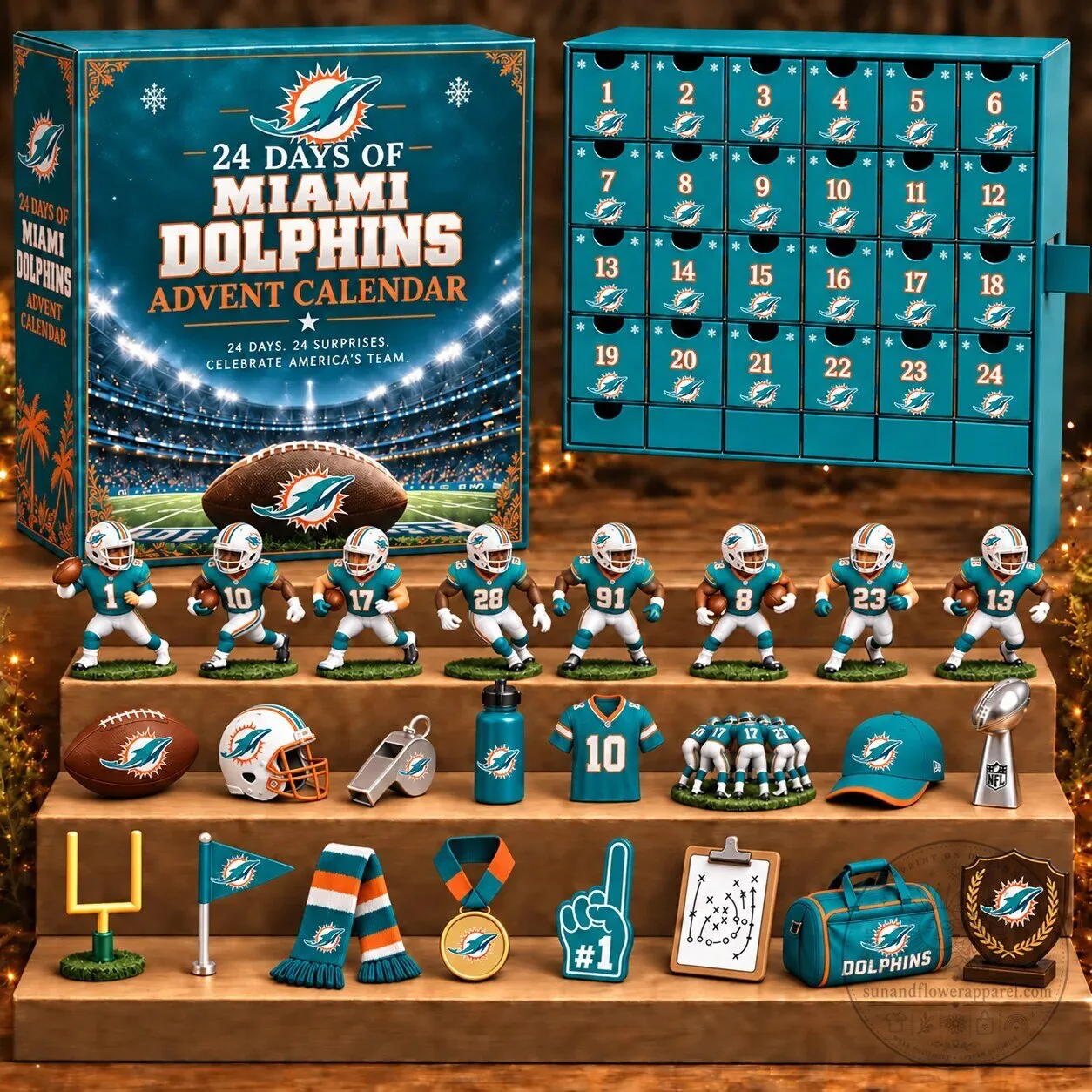 Miami Dolphins 24 Days of American Football Advent Calendar Blind Box