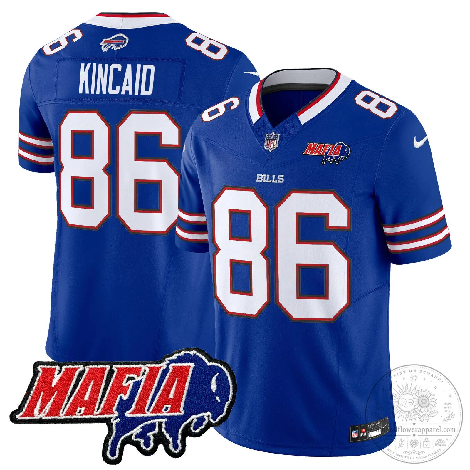 Josh Allen Buffalo Bills Red 2025 Bills Mafia Patch Vapor Limited Football Jersey 58 Josh Allen Buffalo Bills Red 2025 Bills Mafia Patch Vapor Limited Football Jersey