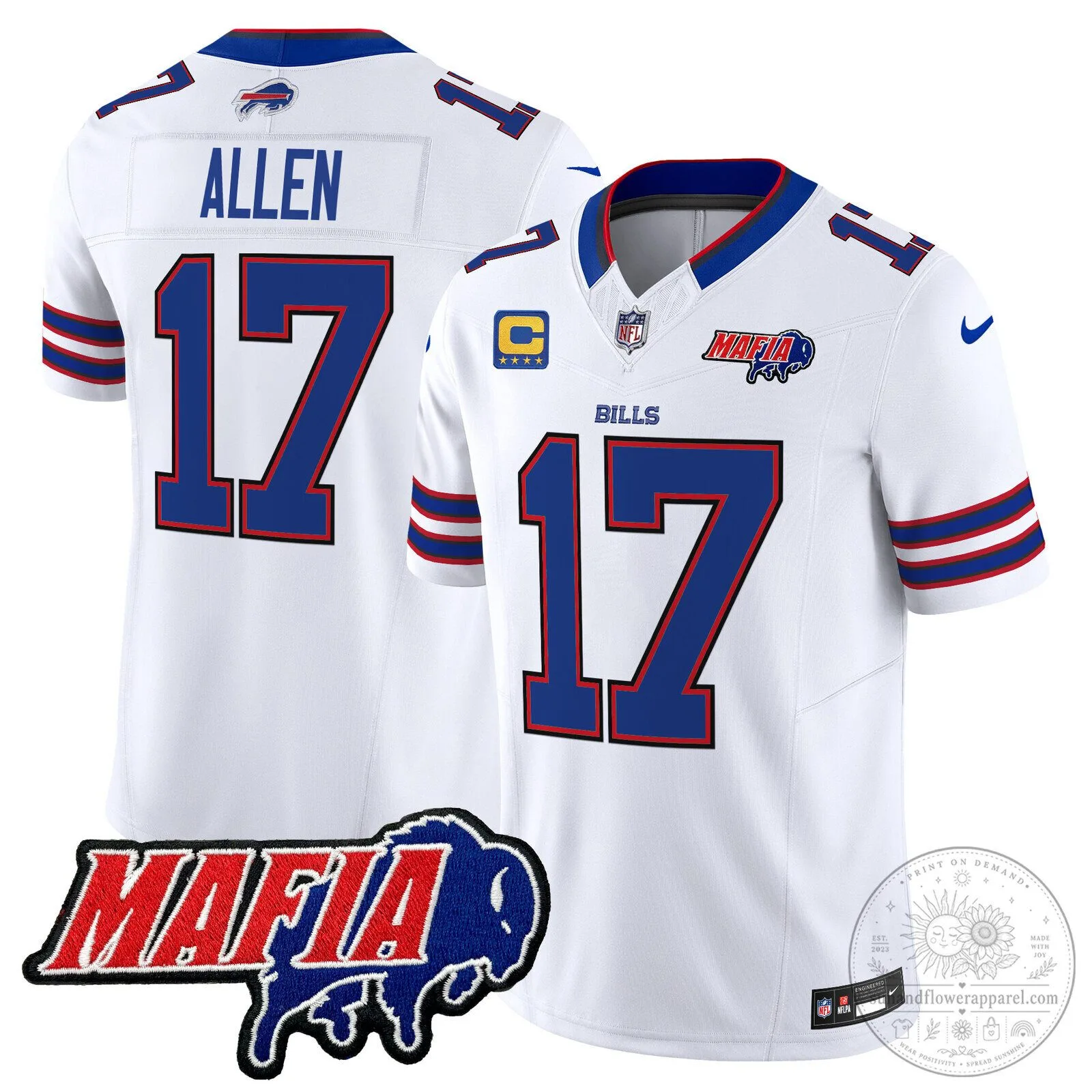 Josh Allen Buffalo Bills Red 2025 Bills Mafia Patch Vapor Limited Football Jersey 68 Josh Allen Buffalo Bills Red 2025 Bills Mafia Patch Vapor Limited Football Jersey