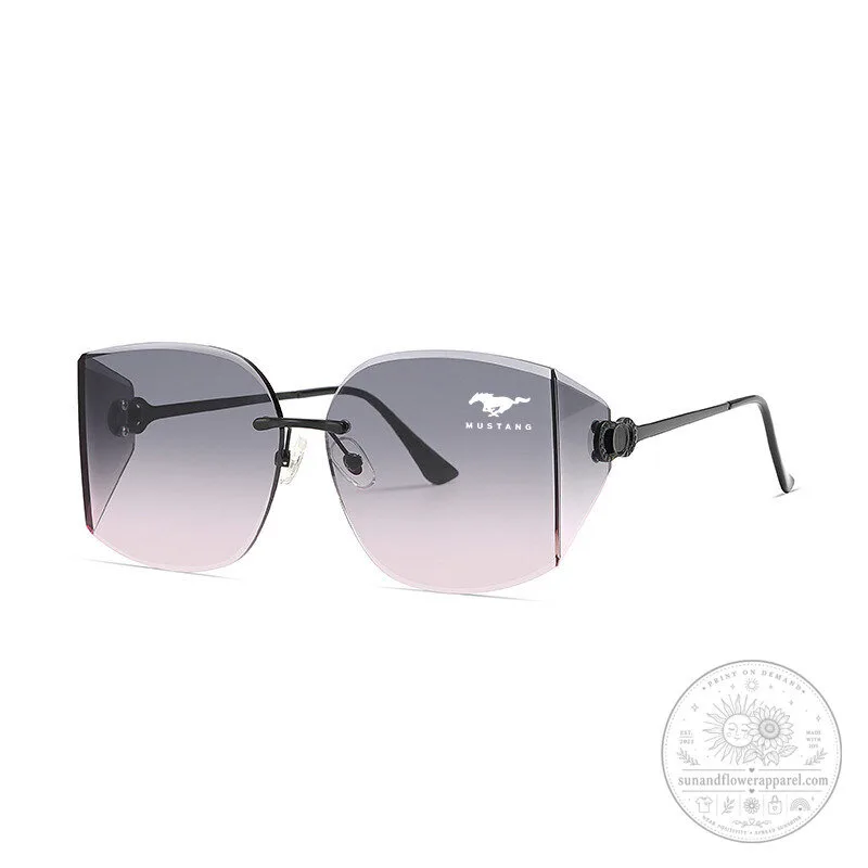 Ford Mustang Women's Polarized Gradient Oversized Sunglasses 12 Ford Mustang Women