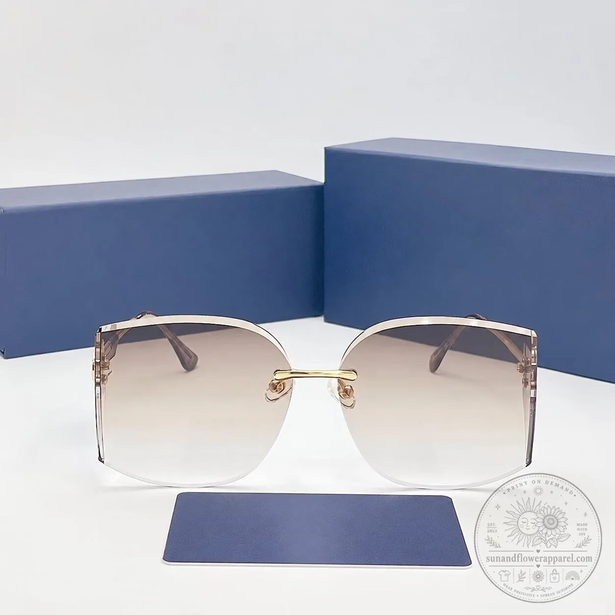 Ford Mustang Women's Polarized Gradient Oversized Sunglasses 14 Ford Mustang Women
