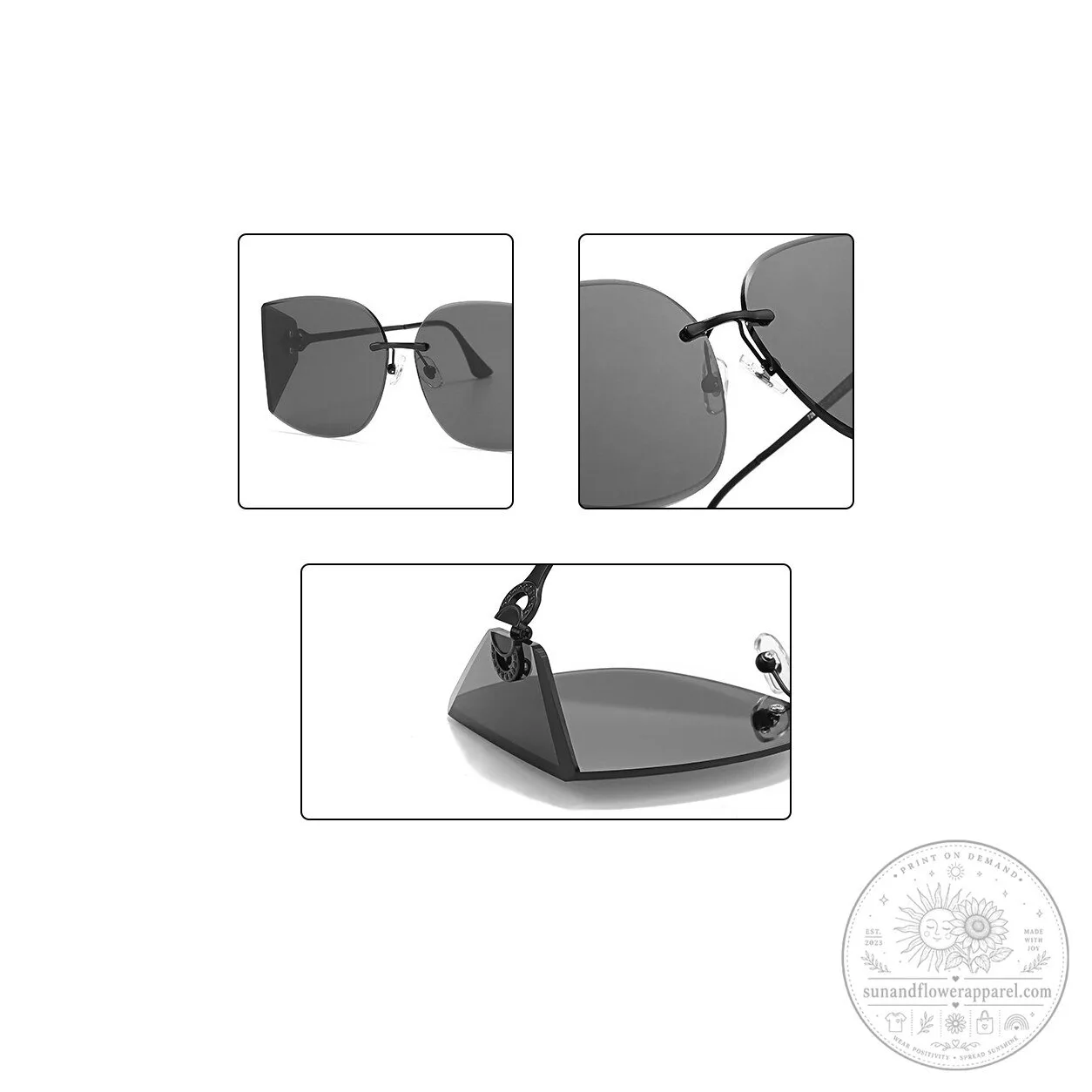 Ford Mustang Women's Polarized Gradient Oversized Sunglasses 17 Ford Mustang Women