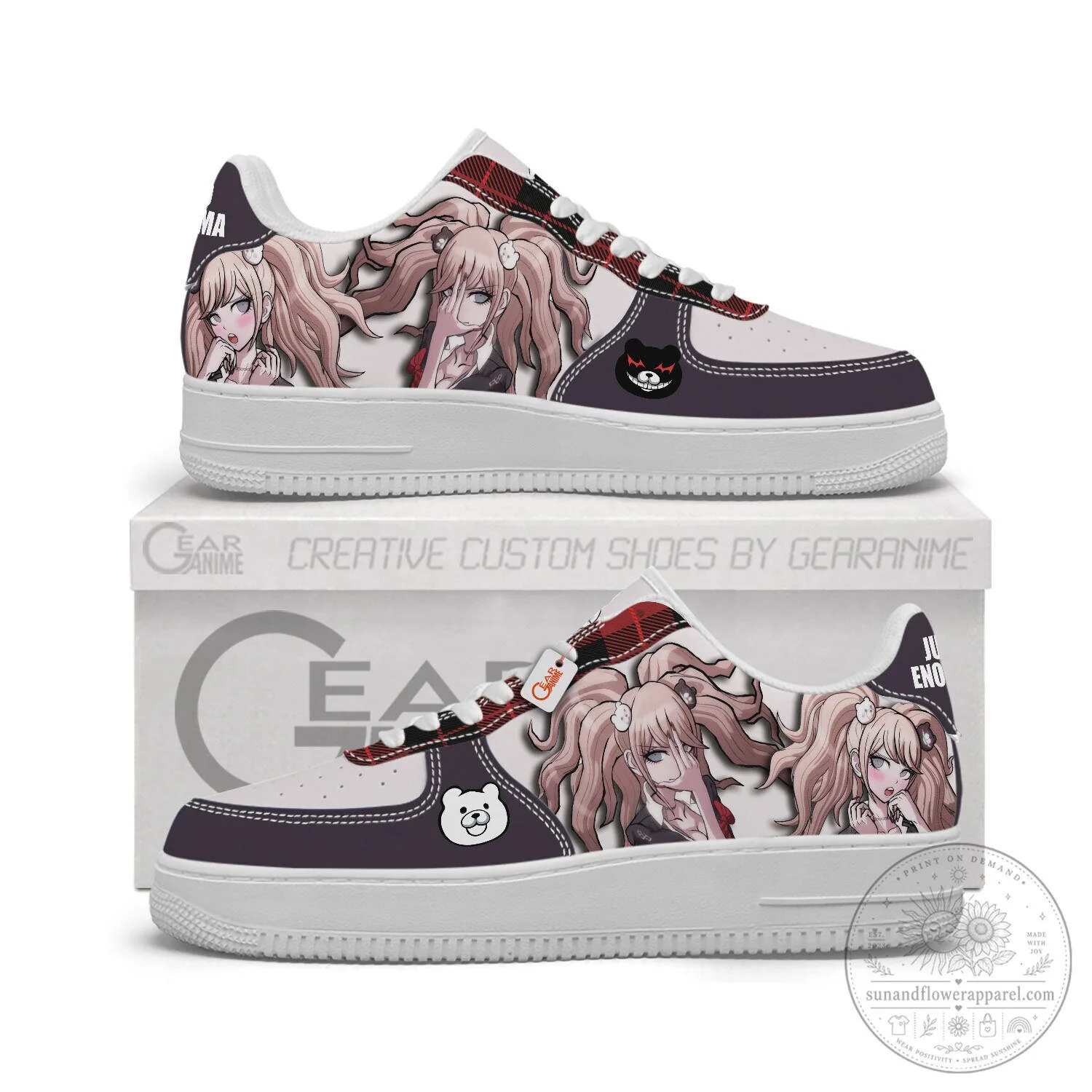 Junko Enoshima Danganronpa Anime Character Low-Top Sneakers Shoes