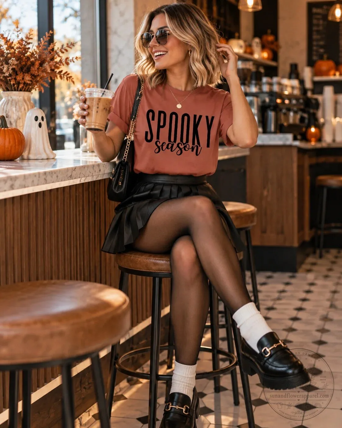 Spooky Season Halloween Autumn Fall Vibes Rust Orange T-Shirt 12 Spooky Season Halloween Autumn Fall Vibes Rust Orange T-Shirt