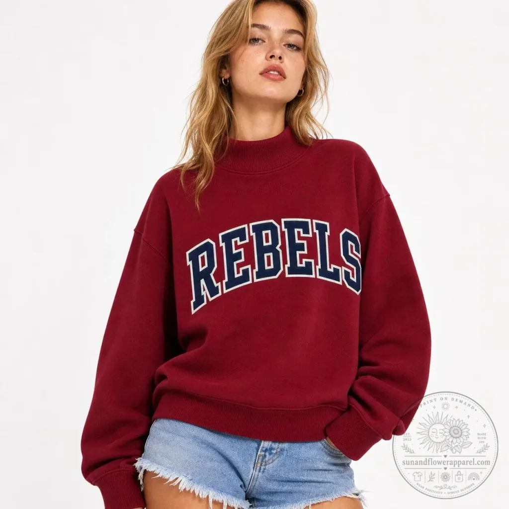 Ole Miss Rebels Mockneck Sweatshirt Ole Miss Rebels Mockneck Sweatshirt