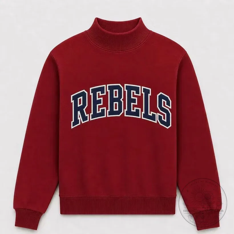 Ole Miss Rebels Mockneck Sweatshirt 6 Ole Miss Rebels Mockneck Sweatshirt