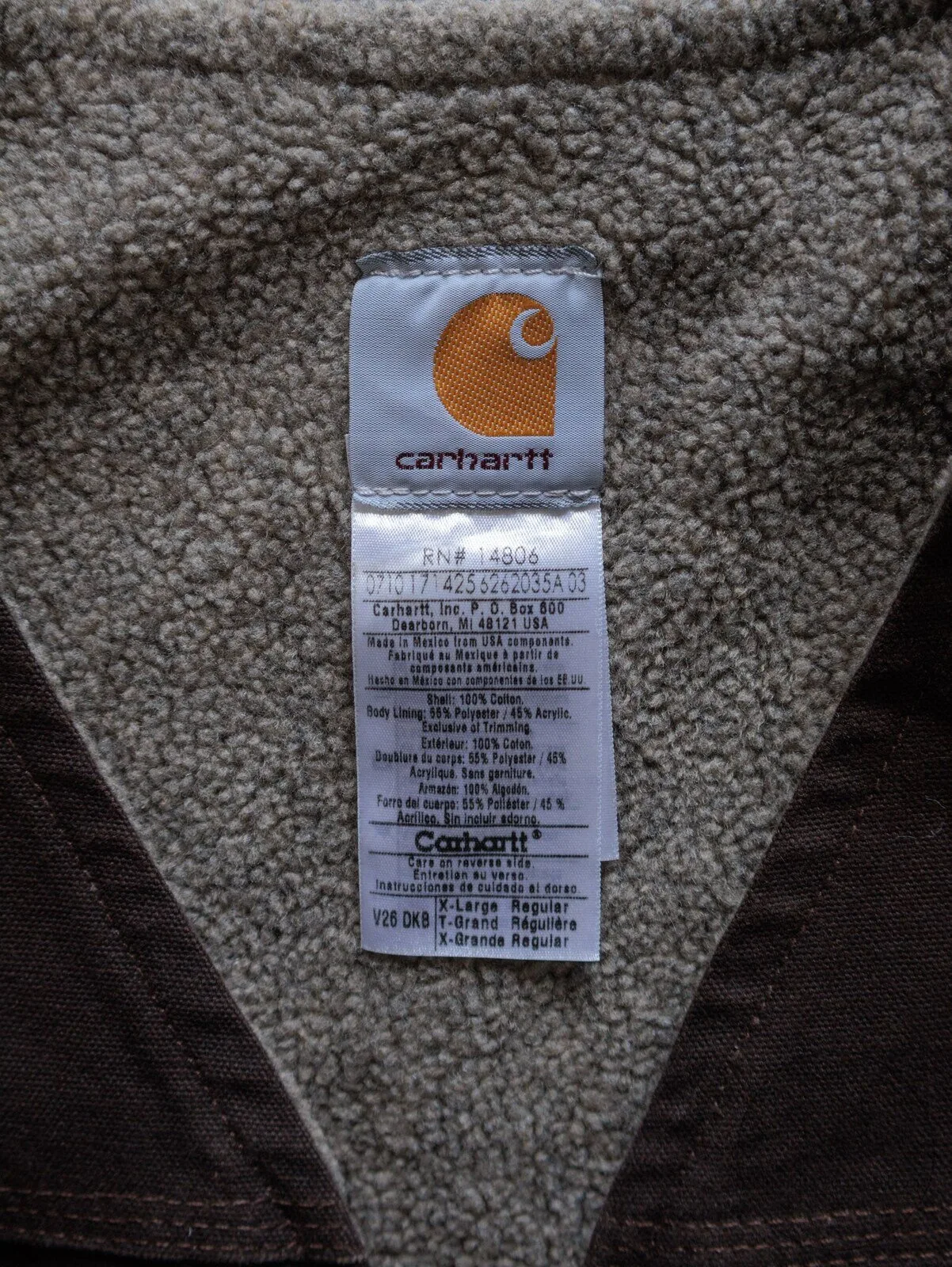 Vintage Carhartt Sherpa Lined Vest Dark Brown Full Zip Workwear Jacket 9 Vintage Carhartt Sherpa Lined Vest Dark Brown Full Zip Workwear Jacket