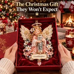 Personalized Granddaughter Christmas Angel with Cash Holder Ornament