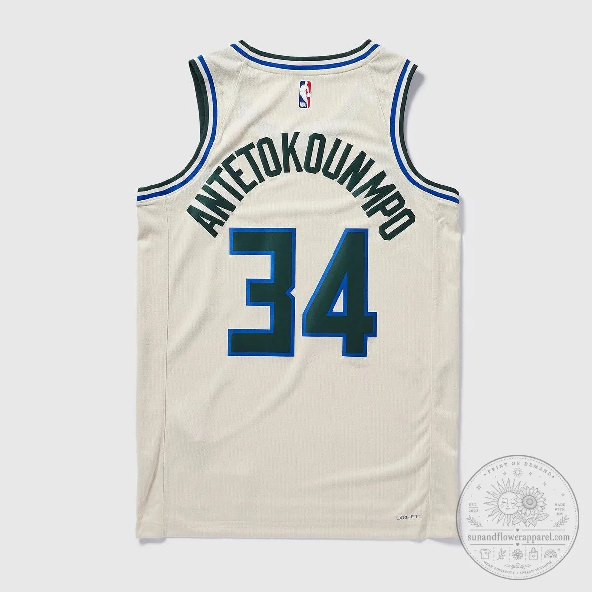 Giannis Antetokounmpo Milwaukee Bucks Cream City Edition Basketball Jersey 8 Giannis Antetokounmpo Milwaukee Bucks Cream City Edition Basketball Jersey
