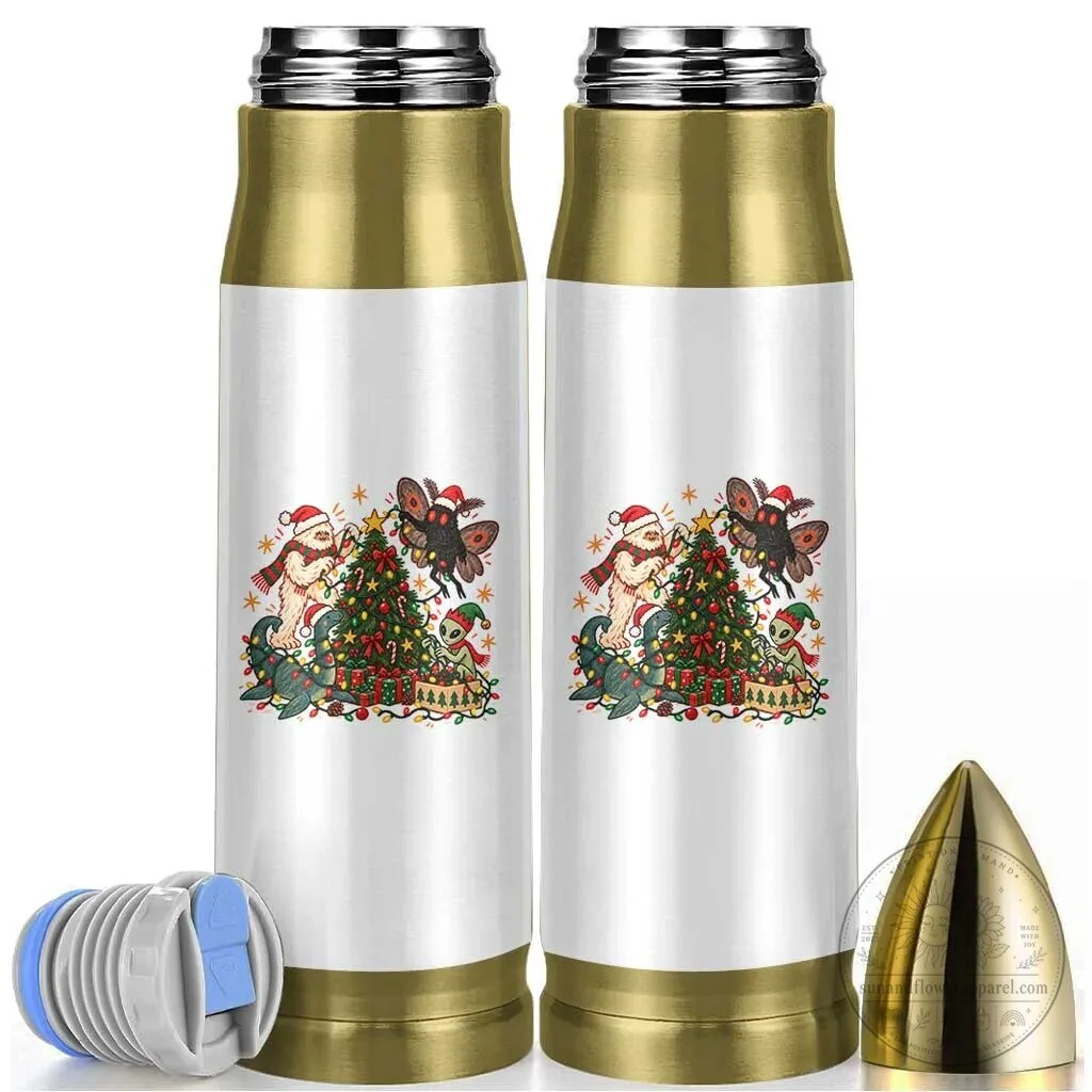 Cryptid Decorating Christmas Tree Bigfoot Mothman Nessie Alien Holiday Tumbler 3 Cryptid Decorating Christmas Tree Bigfoot Mothman Nessie Alien Holiday Tumbler
