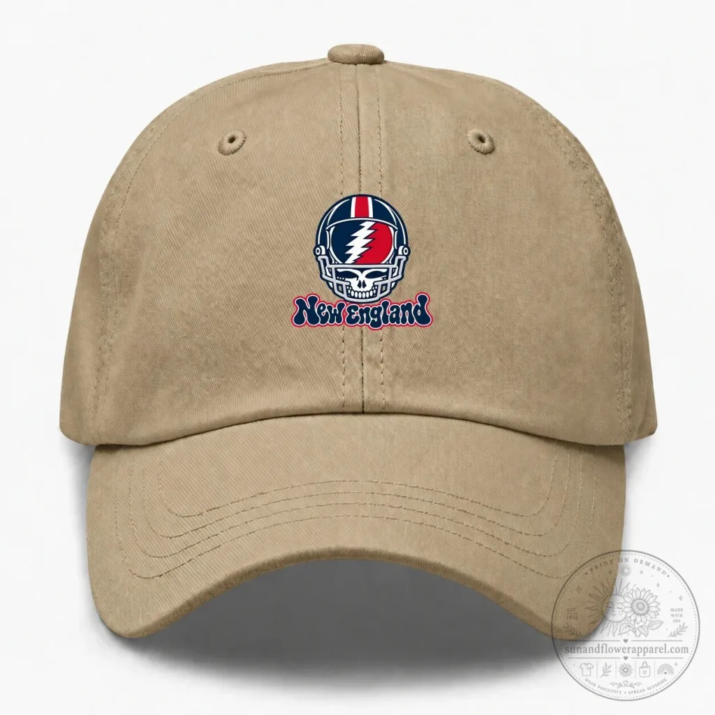 New England Football Helmet Grateful Dead Steal Your Face Cap Hat New England Football Helmet Grateful Dead Steal Your Face Cap Hat