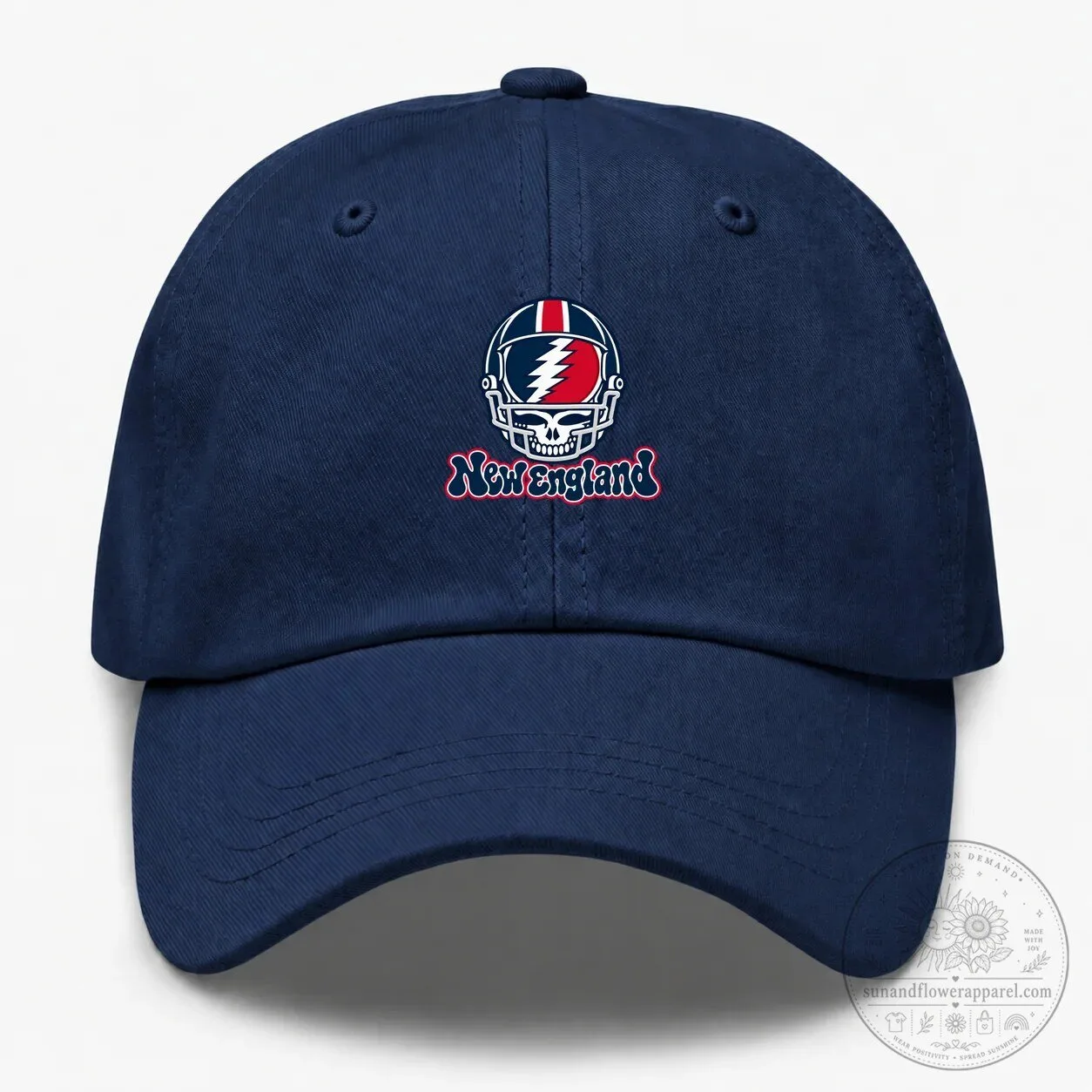 New England Football Helmet Grateful Dead Steal Your Face Cap Hat 8 New England Football Helmet Grateful Dead Steal Your Face Cap Hat