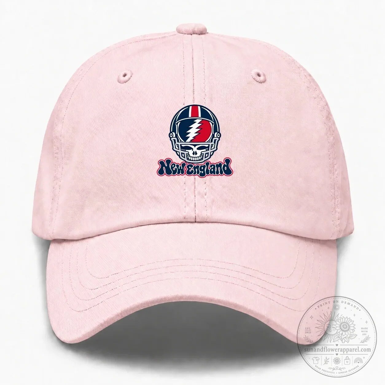 New England Football Helmet Grateful Dead Steal Your Face Cap Hat 9 New England Football Helmet Grateful Dead Steal Your Face Cap Hat