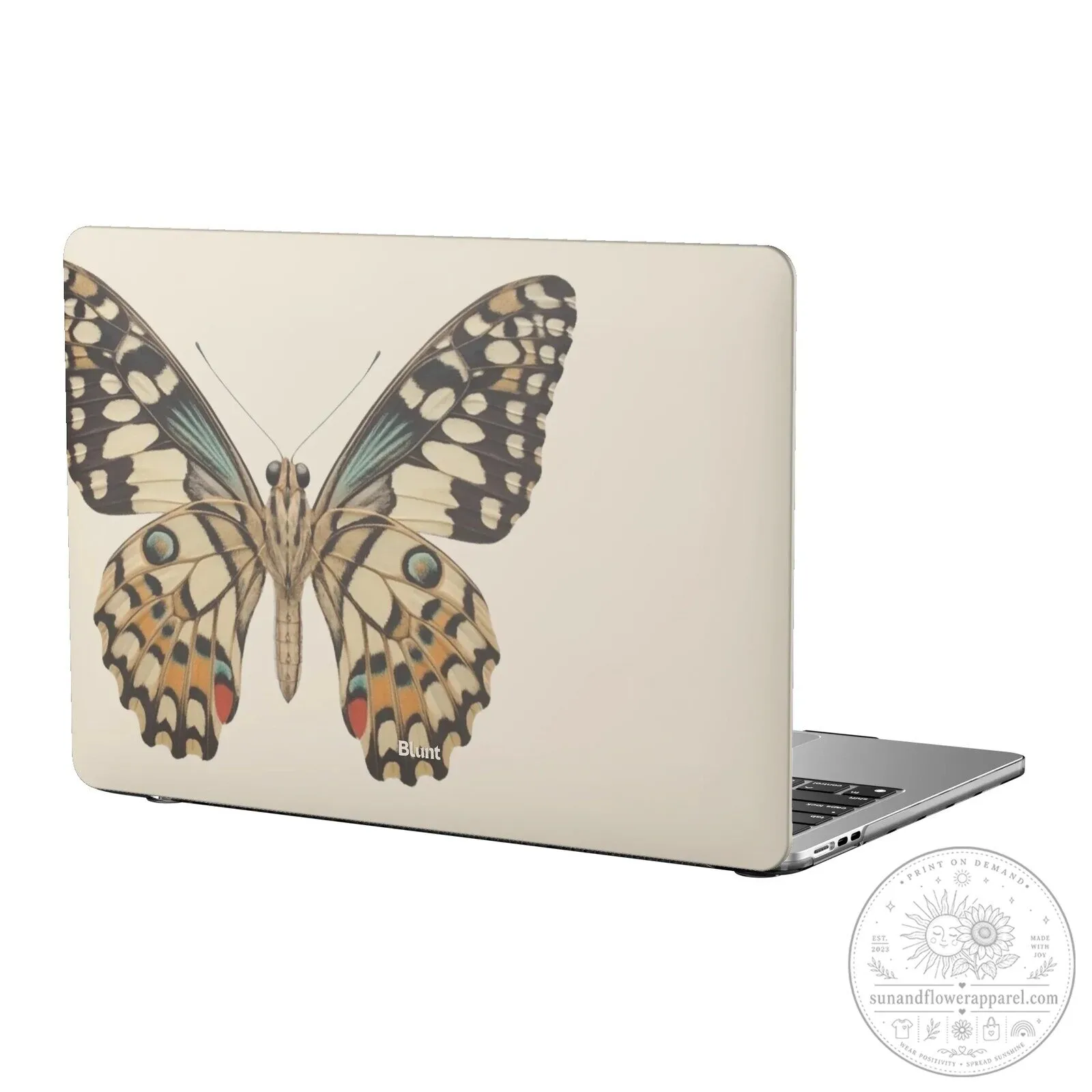 Elegant Butterfly Design Hard Shell Case for MacBook Air Laptop