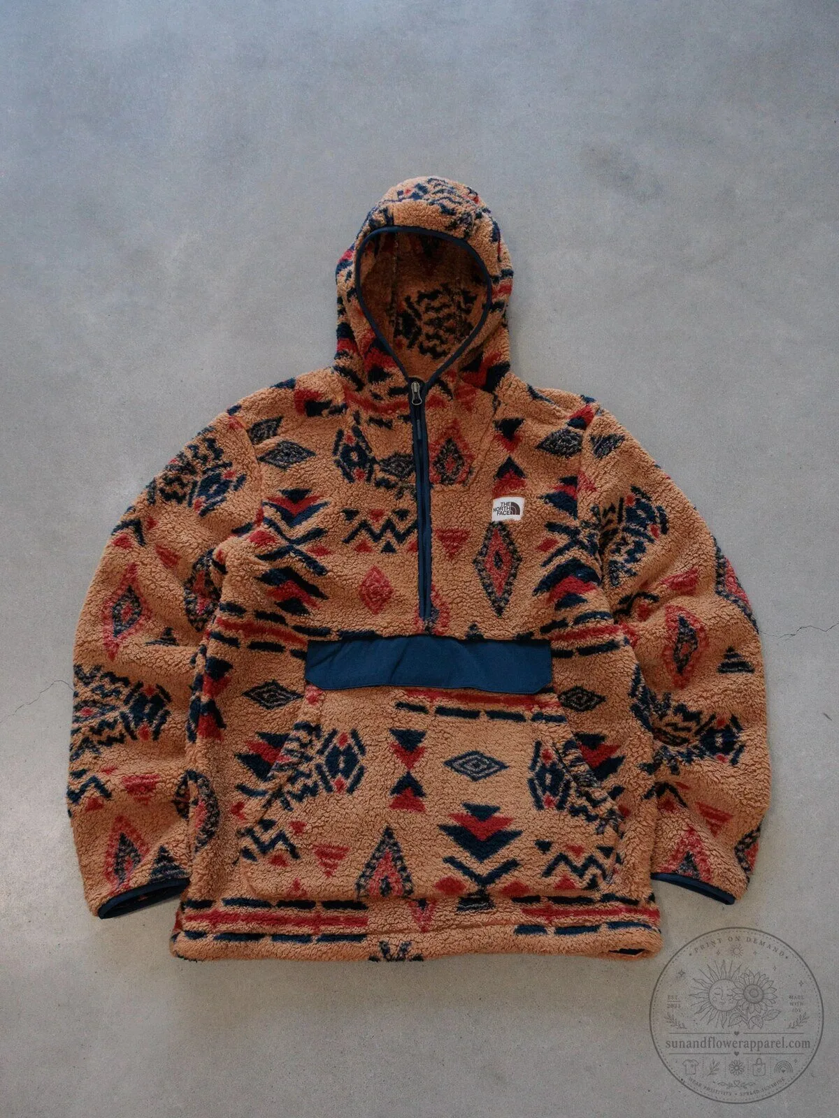 The North Face Aztec Sherpa Fleece Pullover Hoodie for Men