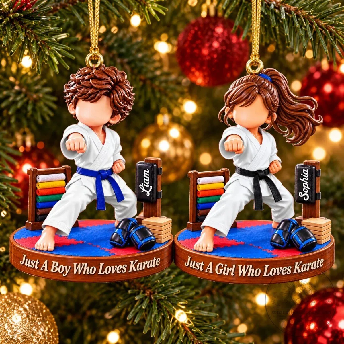 Personalized Just A Girl Who Loves Karate Christmas Ornament 11 Personalized Just A Girl Who Loves Karate Christmas Ornament