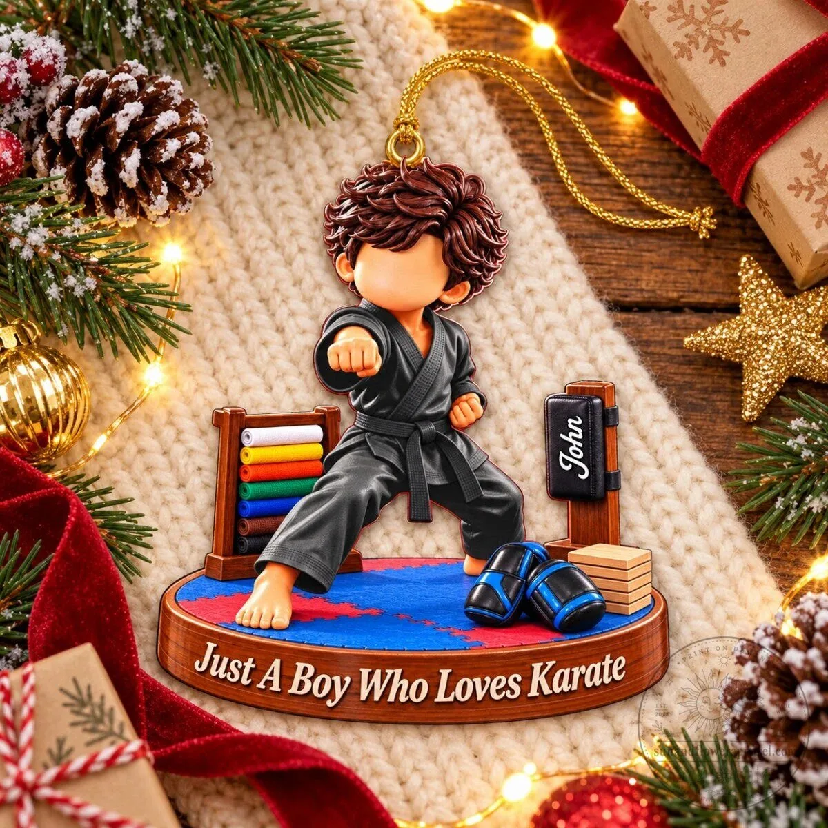 Personalized Just A Girl Who Loves Karate Christmas Ornament 15 Personalized Just A Girl Who Loves Karate Christmas Ornament