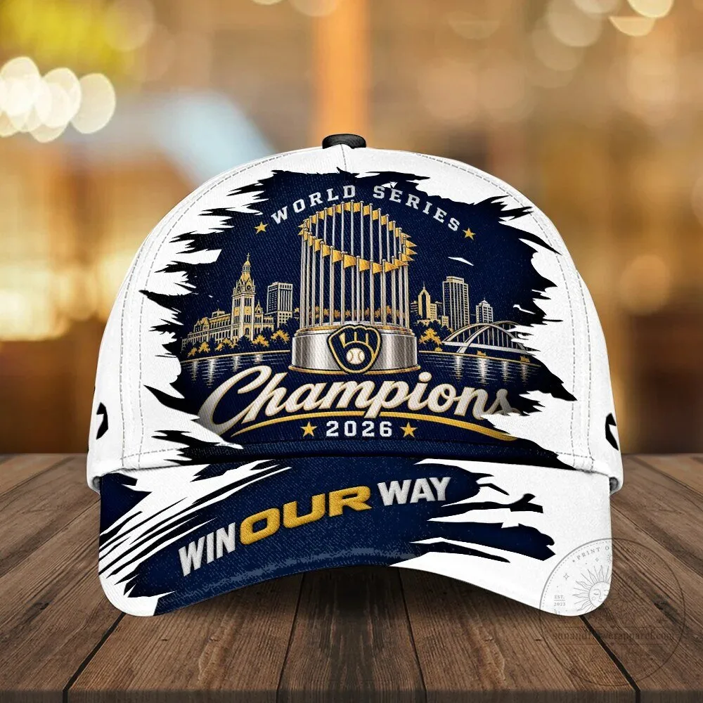 Baseball Cap for 2026 World Series Champions - Milwaukee Brewers Hat 3 Baseball Cap for 2026 World Series Champions - Milwaukee Brewers Hat