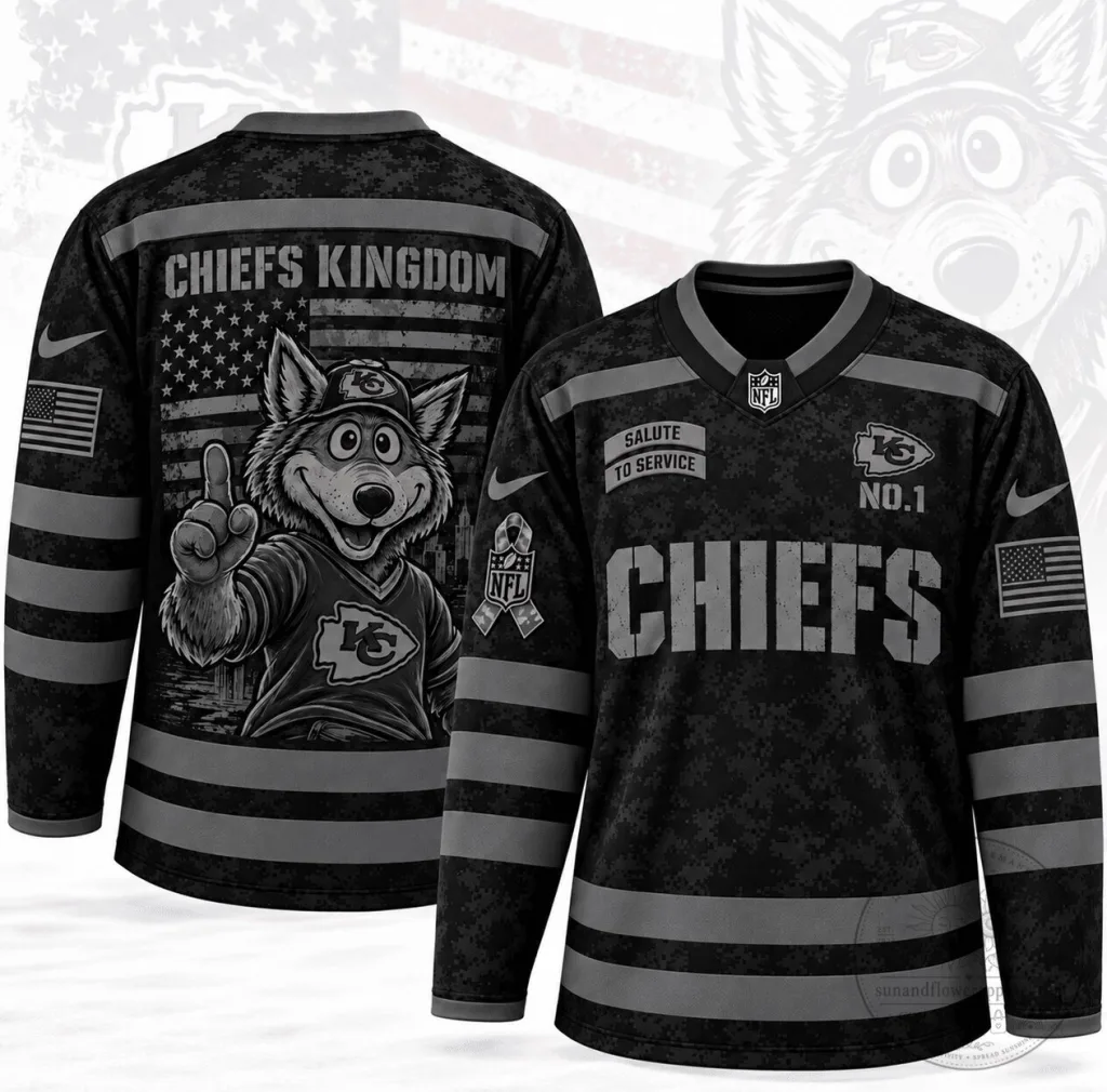 Kansas City Chiefs Salute To Service Black Digital Camo Hockey Jersey Kansas City Chiefs Salute To Service Black Digital Camo Hockey Jersey