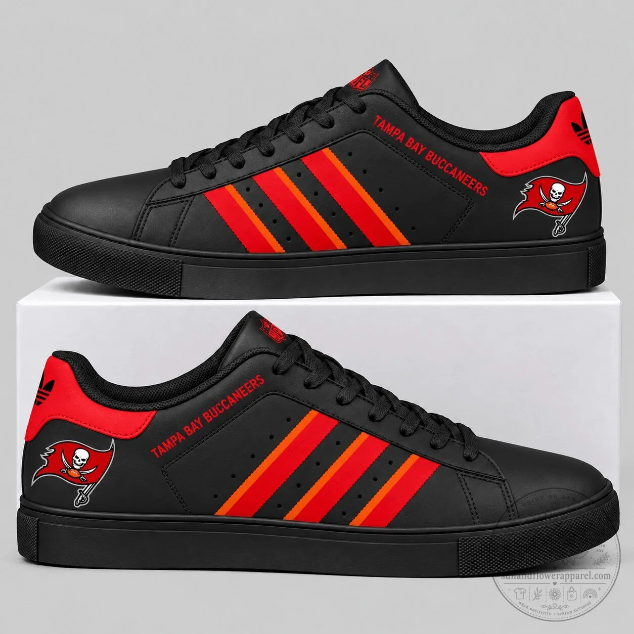 Tampa Bay Buccaneers NFL Football Team Low Top Sneakers Shoes